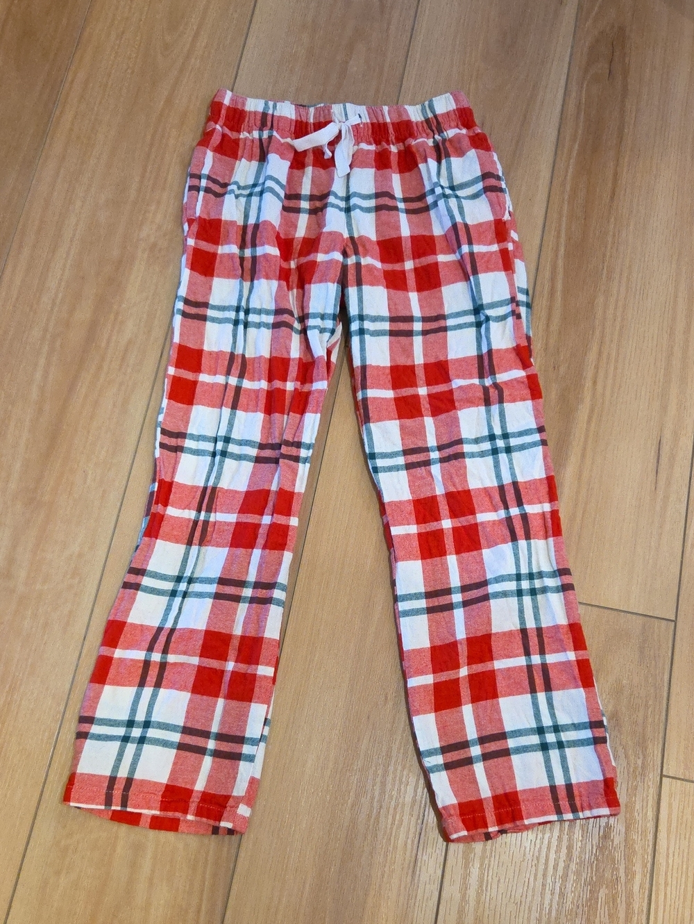 Old Navy Red and White Plaid Flannel Pajama Bottoms